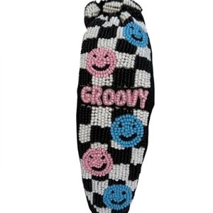 223. NEW The Groovy Smiley Face Beaded Brooke Shade X Salem Marino Headband